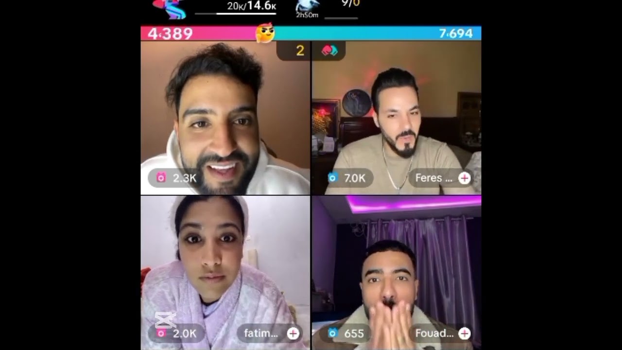 لايف اليوم مع حمزة وفاطمة زهرة 🌸 وفواد وفار