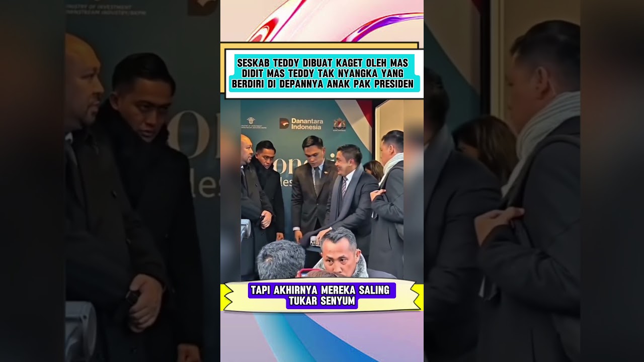 Seskab Teddy Dibuat Kaget Oleh Mas Didit #shorts #viralvideo