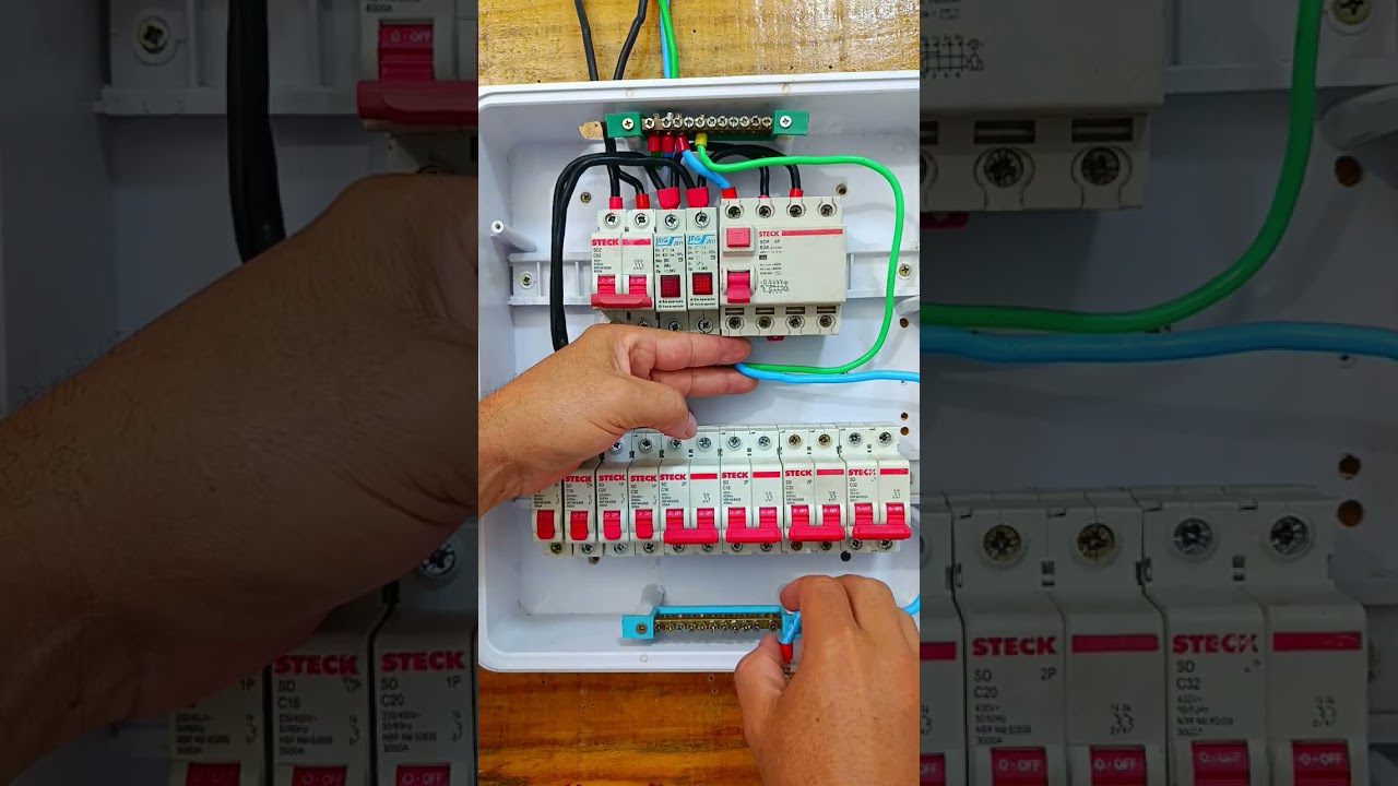 Como instalar quadro bifásico 220V completo com IDR e DPS