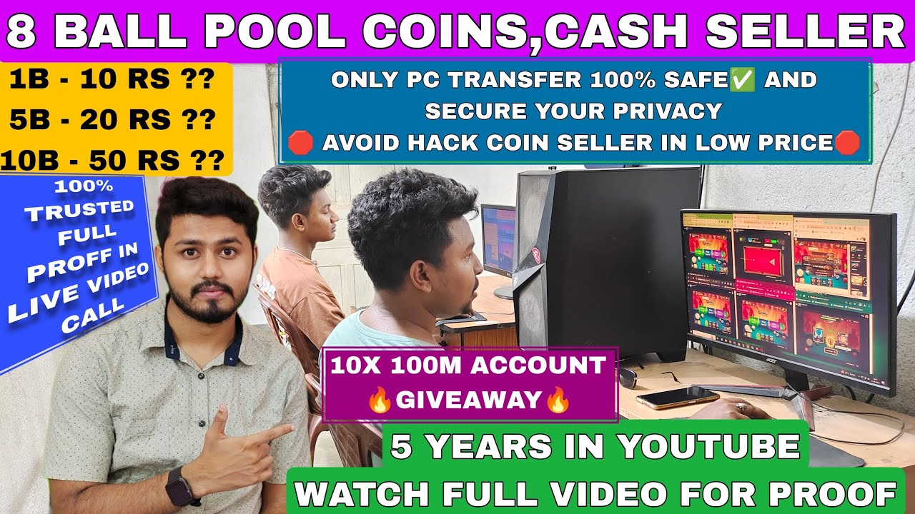 8 Ball Pool Coin Seller | How To Buy 8 Ball Pool Coins | Cheap Rate 8bp Coin | Trusted | In India