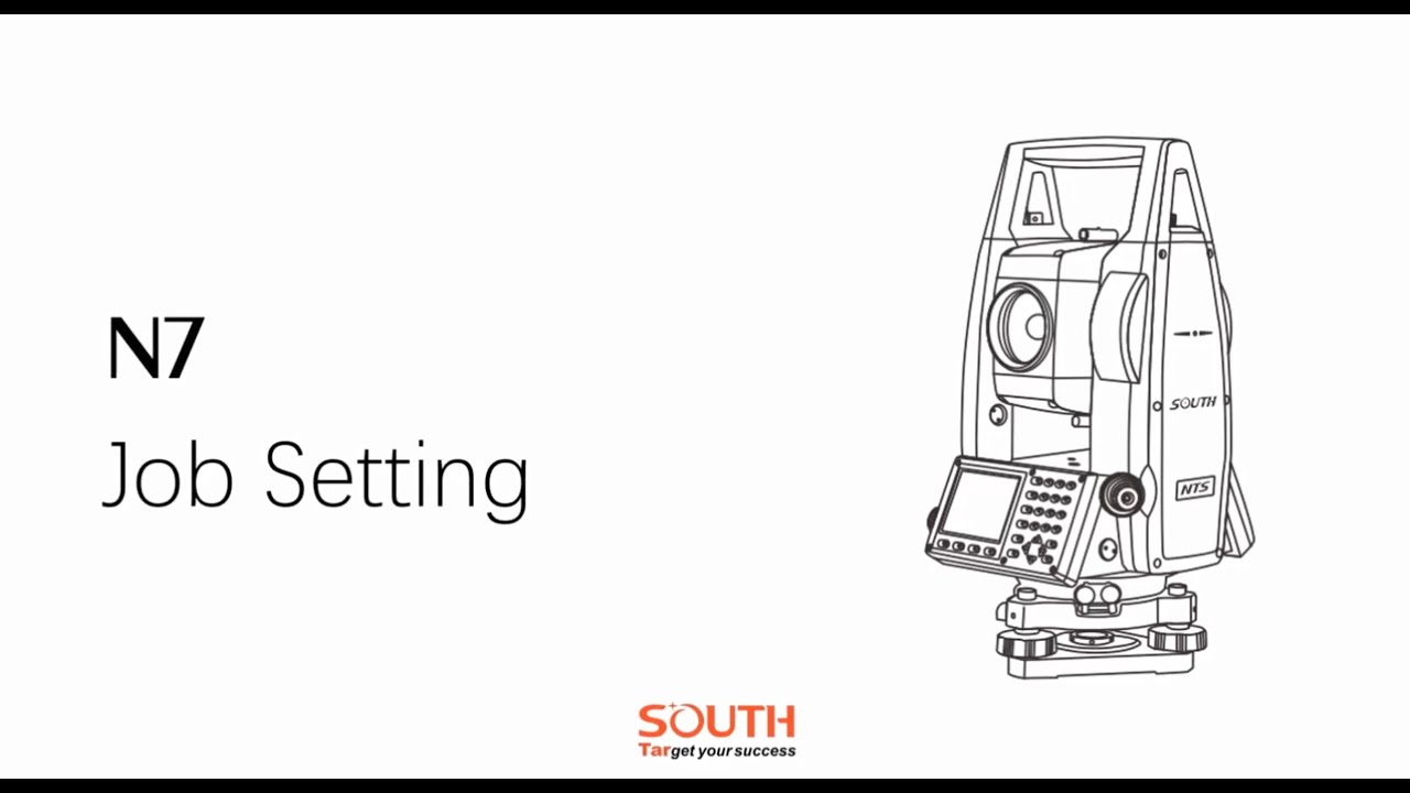 how to use the basic settings of the South N7 Total station
