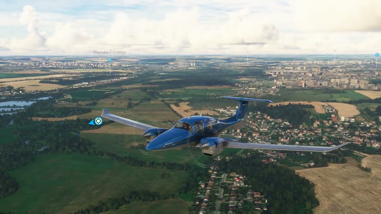 Diamont Aircraft DA 62 - Sedliště - NHKG - Ostrava Jih - Mošnov