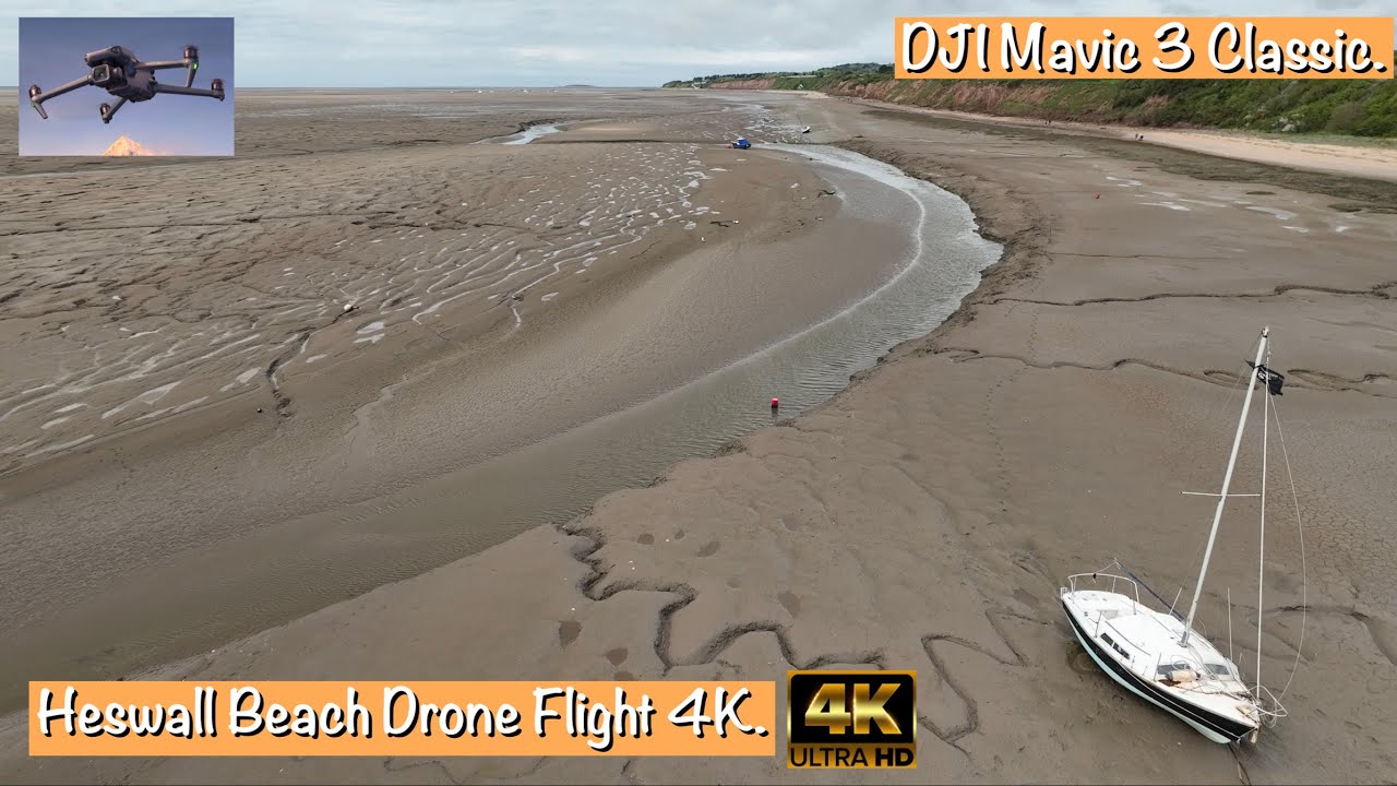 Heswall Beach Amazing Drone Flight | Stunning Wirral Coast Aerial Views