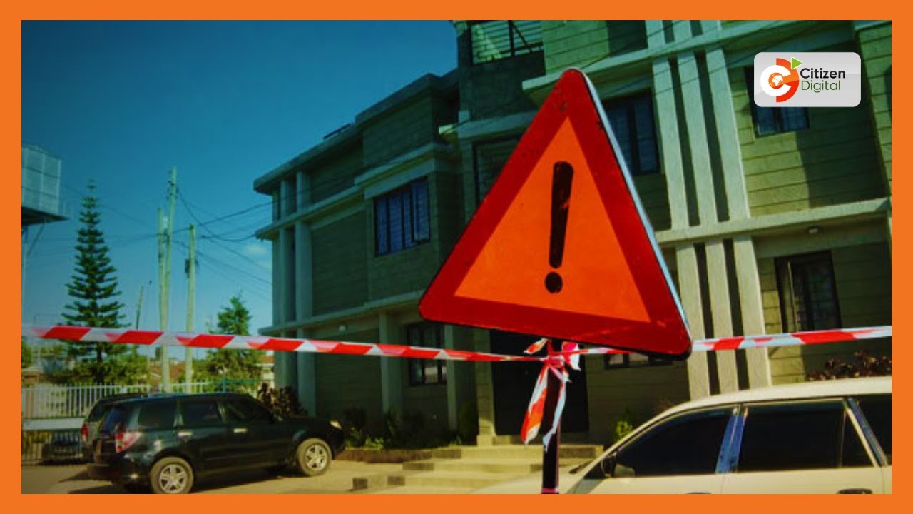 Condemned building remains standing in Buruburu, Nairobi