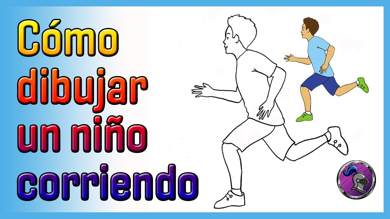 🏃🏻Cómo dibujar UN NIÑO CORRIENDO🏃🏻 How to draw A BOY RUNNING✏️😃