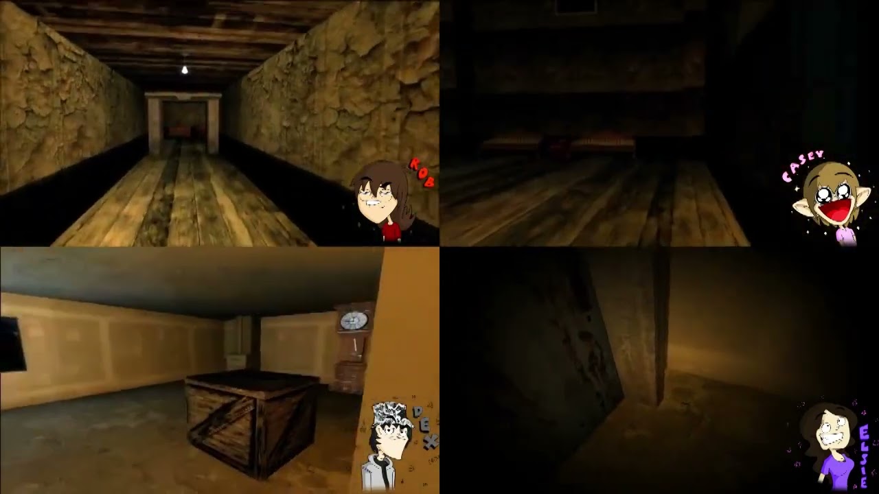 HappyWaffleGaming - Slender Multiplayer Mansion (New Slender 5) RAGEQUITTING AND SCREAMING!