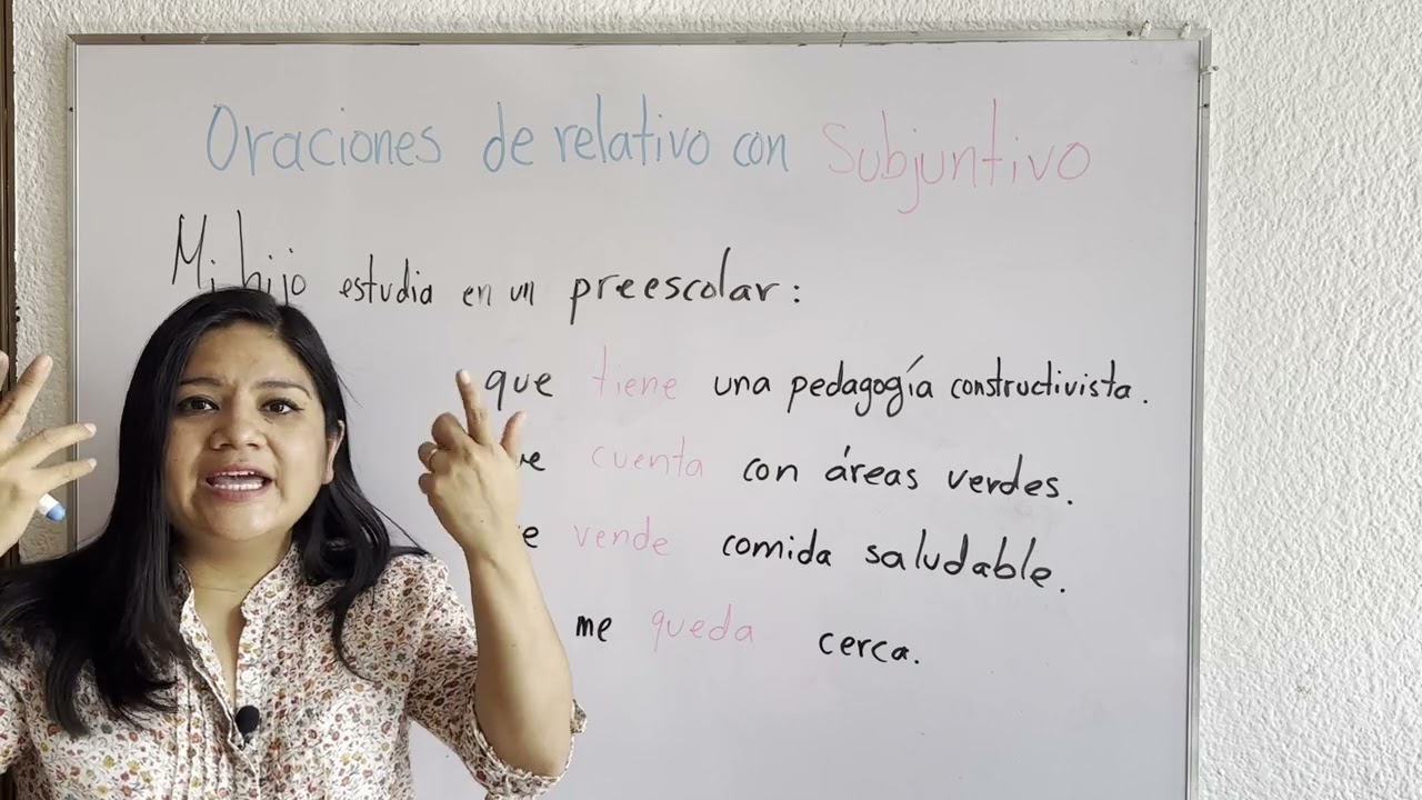 Busco un preescolar que TENGA áreas verdes. ORACIONES RELATIVAS CON SUBJUNTIVO.