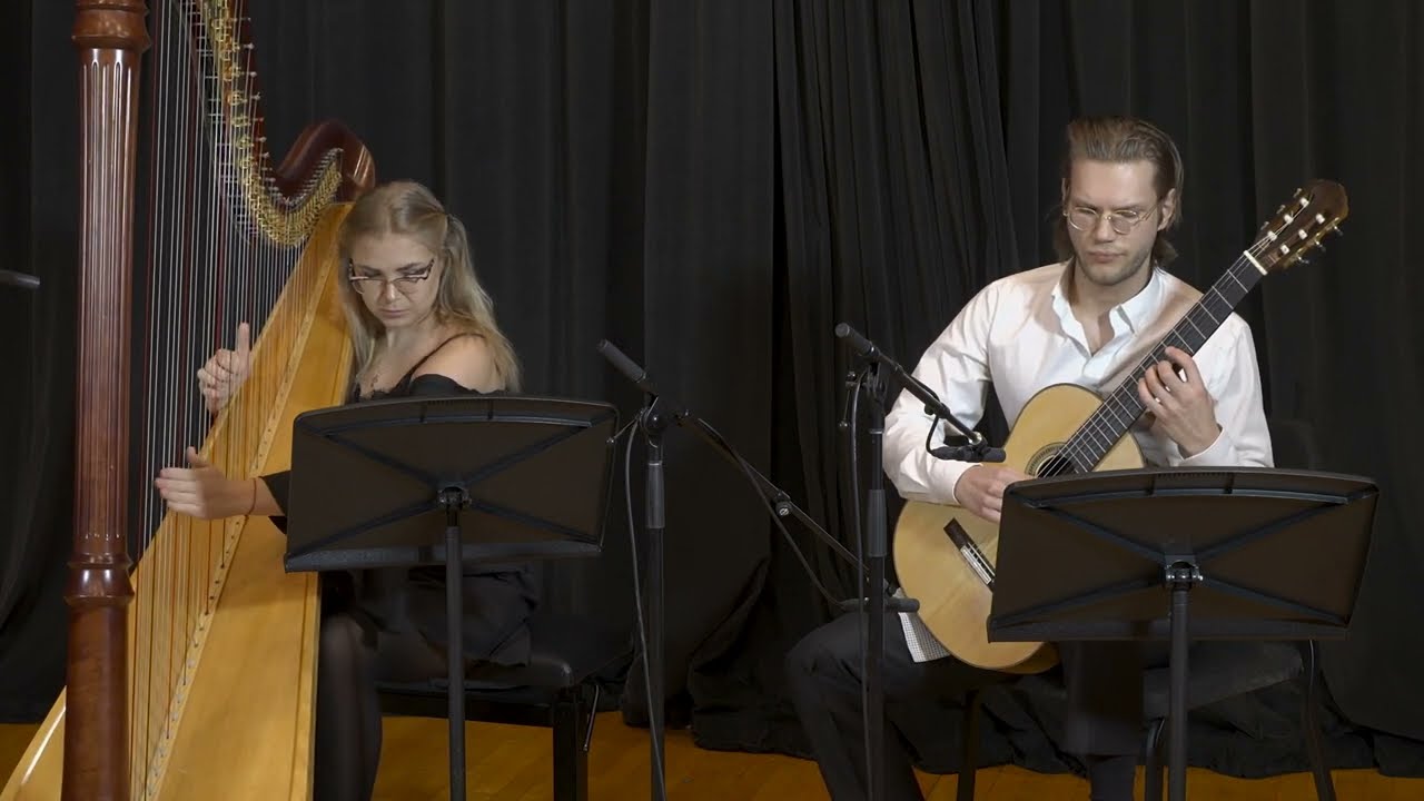 Johannes Brahms - Intermezzo in B minor (4 Piano Pieces Op. 119) - arranged for harp and guitar