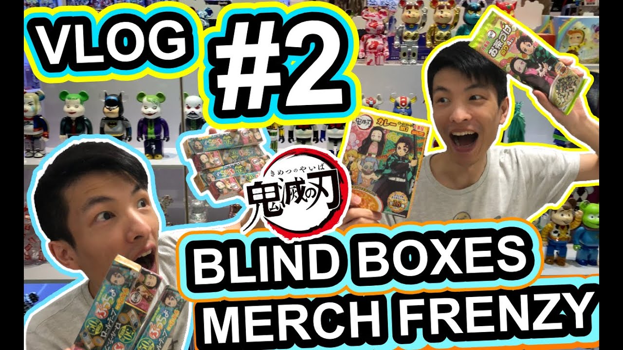 TOYO VLOG #2 Demon Slayer Mugen Train Blind Boxes Merch Frenzy Unboxing 鬼滅の刃 無限列車, Crazy Bearbrick