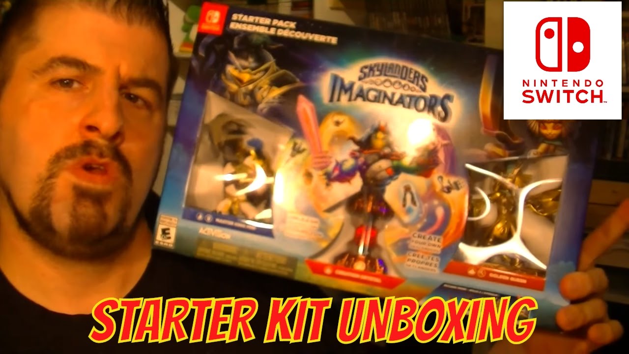 NINTENDO SWITCH SKYLANDERS IMAGINATORS STARTER KIT UNBOXING