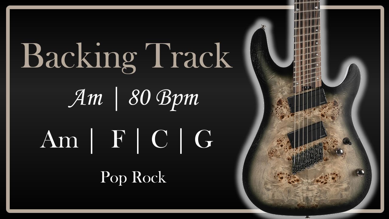 Am Backing Track (  Am  - F - C - G )  - 80 Bpm