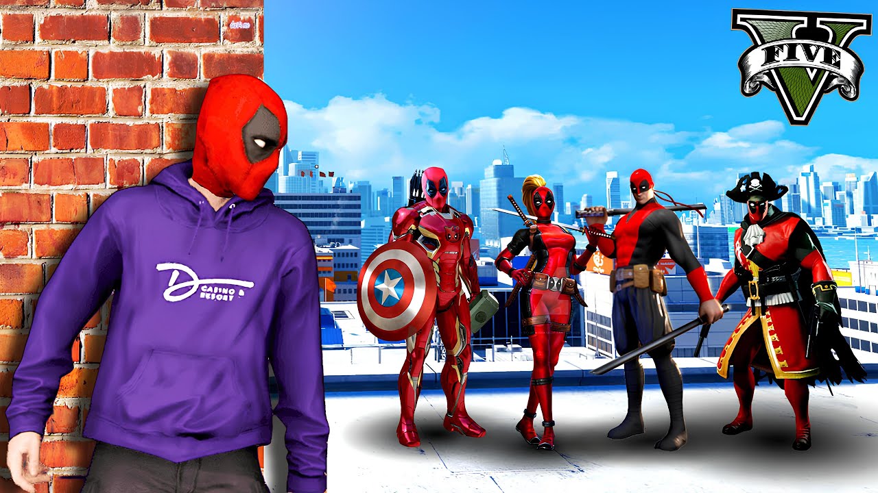 ကျွန်တော် Deadpool ဝတ်စုံတွေကို ခိုးခဲ့တယ် | I stole Deadpool Suits in GTA V | SMART On Live