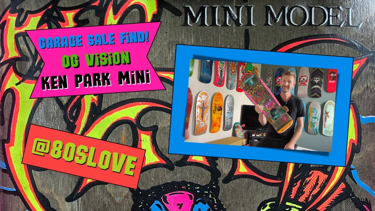 Crazy Garage Sale Find - OG Vision Ken Park Skateboard #skateboard #og #vision