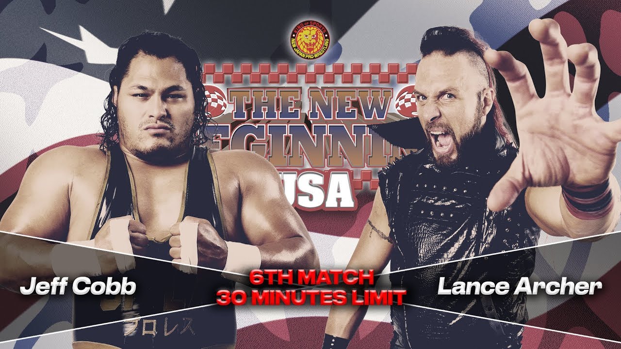 FREE MATCH Jeff Cobb vs Lance Archer The New Beginning USA 2020