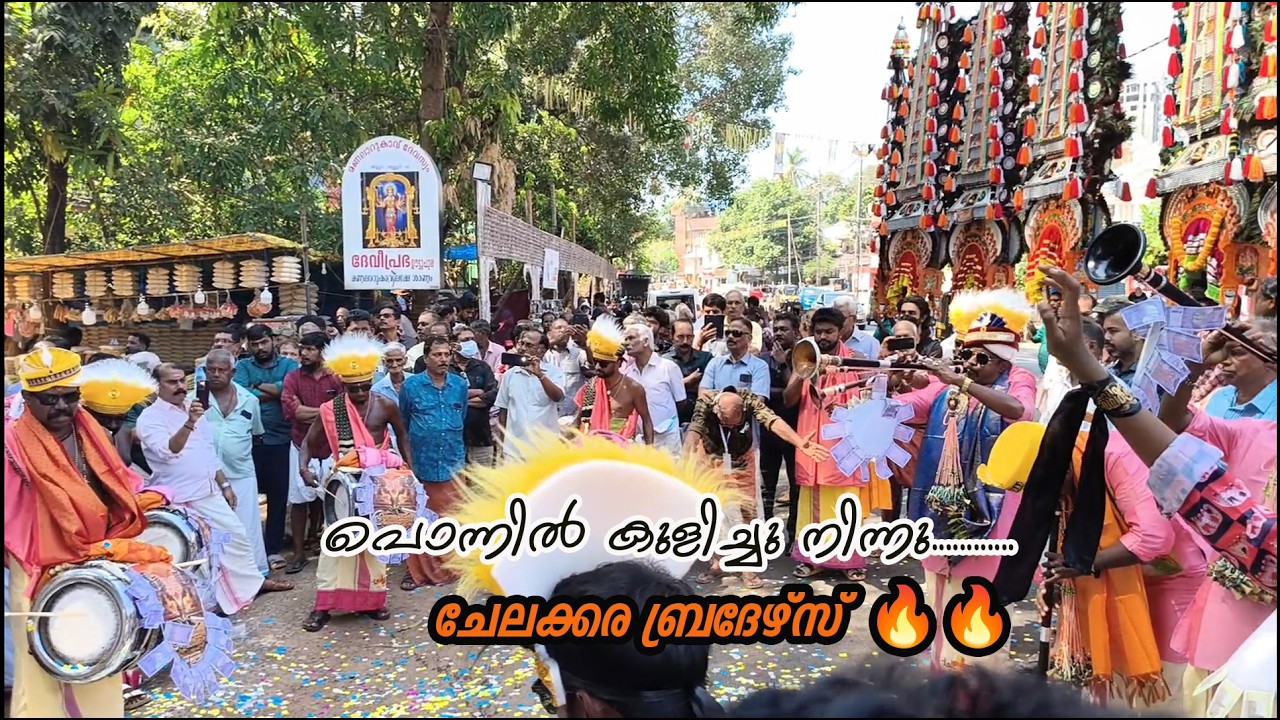 പൊന്നിൽ കുളിച്ചു നിന്നു | ചേലക്കര ബ്രദേഴ്സ് | Chelakkara brothers| വിയ്യൂർ മണലാറ് കാവ് വേല