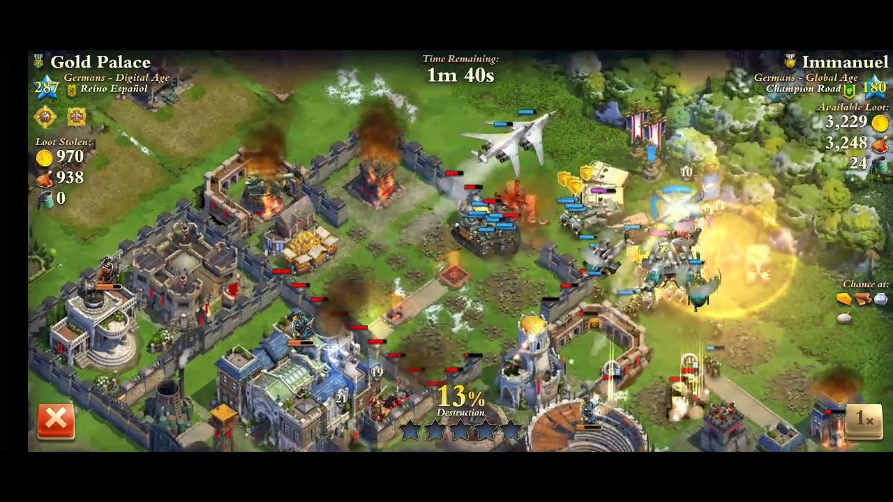 Gold Palace Dominations | World War Mode | 01. 🚨💥🪖