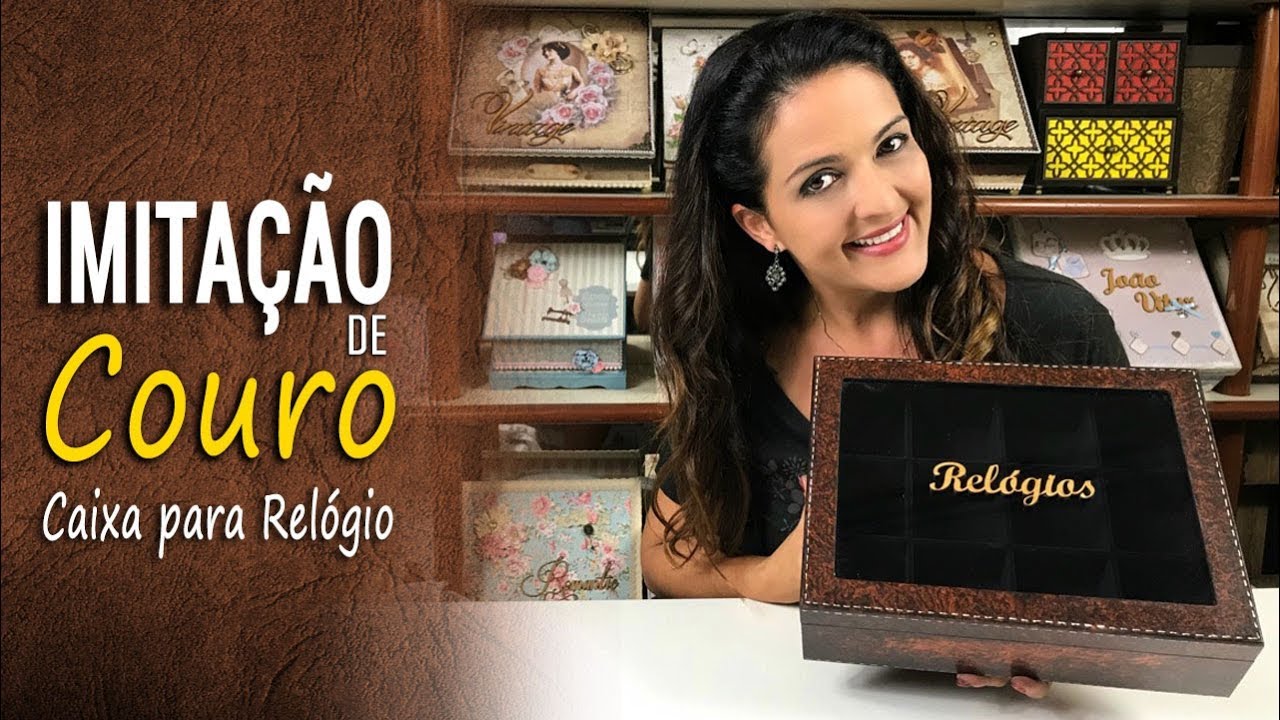 Imitação de Couro I Caixa para Relógio I Marisa Magalhães
