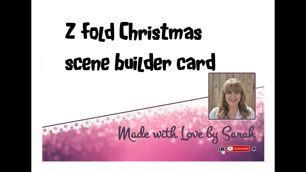 Z fold Christmas scene builder card remade