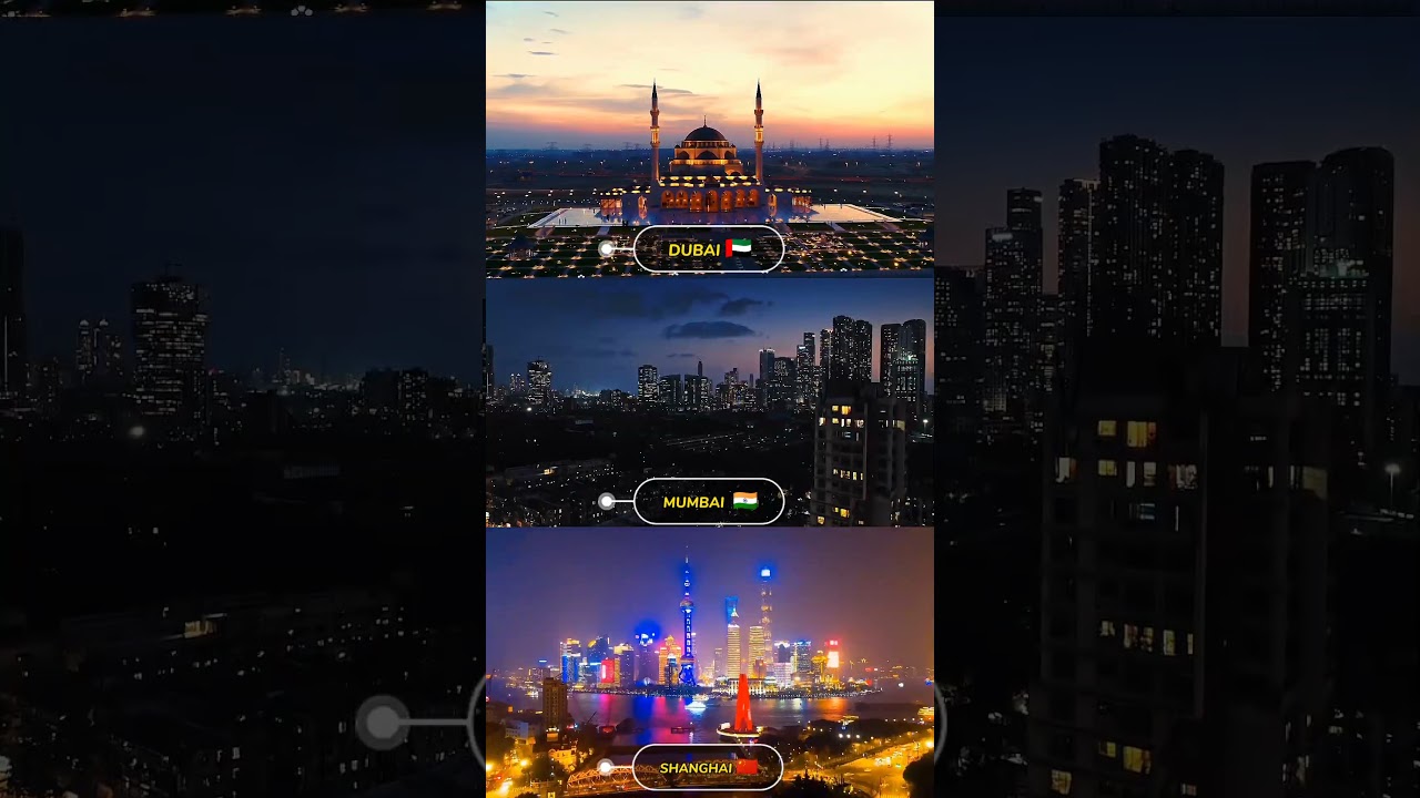 DUBAI vs MUMBAI vs SHANGHAI which City is better infrastructure development