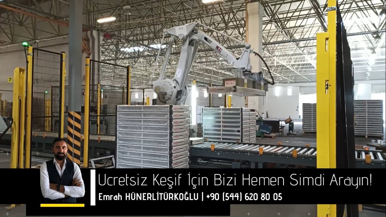 RADYATÖR PANEL PETEK PALETLEME ROBOTU Panel Radiators Palletizing Robot - TARA ROBOTİK OTOMASYON