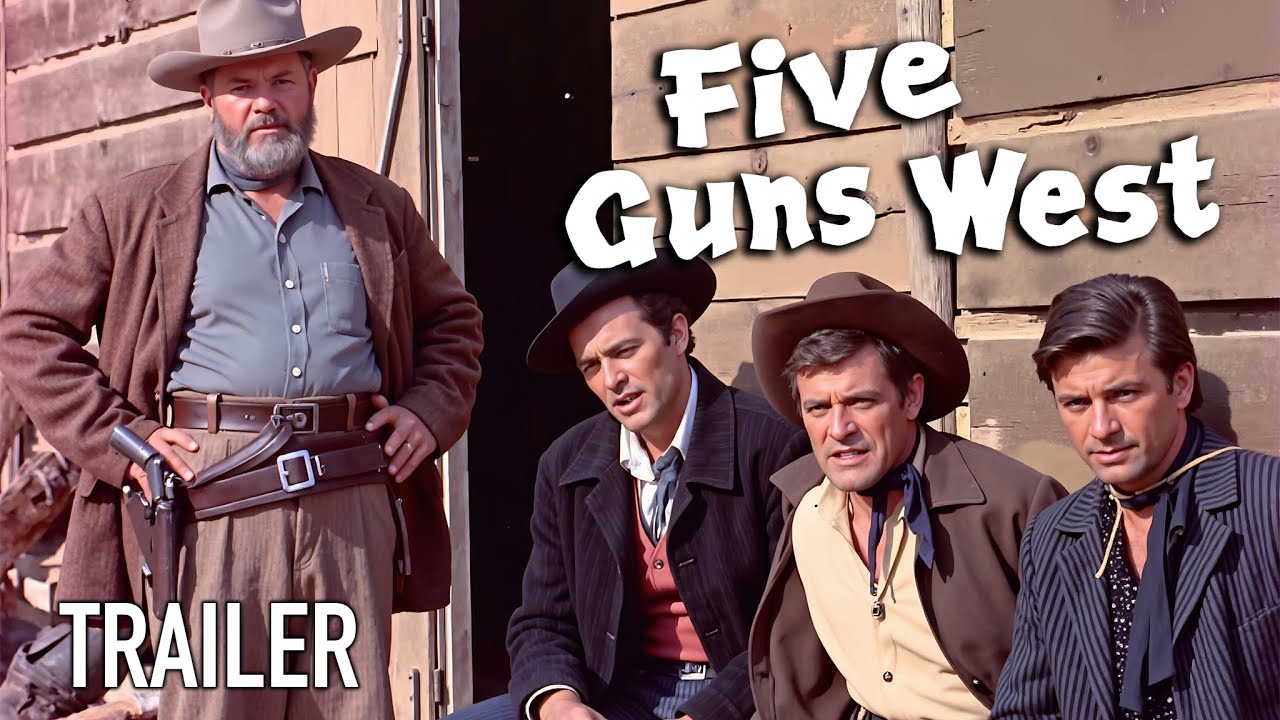 Five Guns West (1955) | Trailer - John Lund, Dorothy Malone