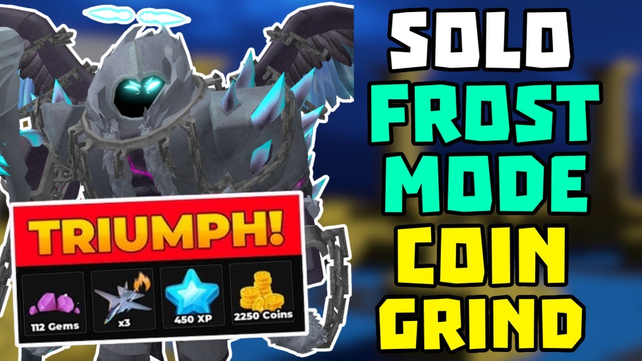 SOLO FROST MODE COİN GRİND + EASY GUİDE | TDS Tower Defense Simulator