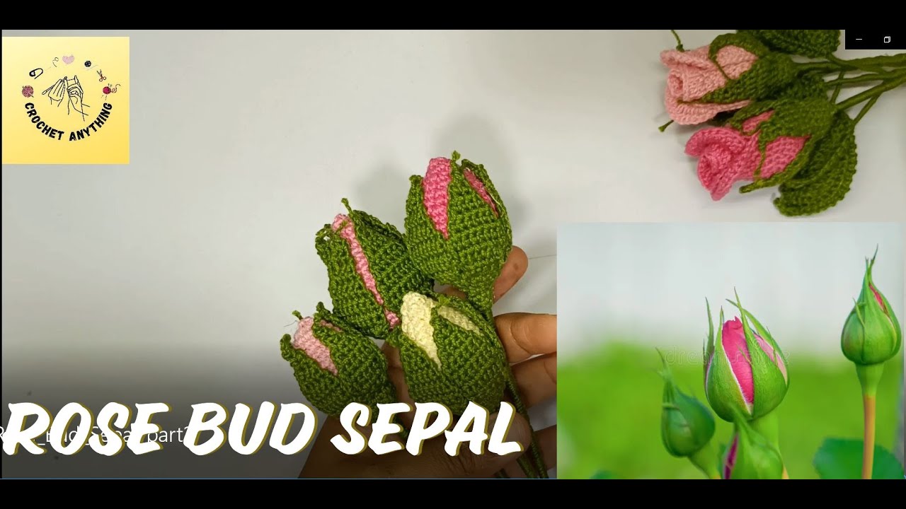 Crochet Rose bud Sepal tutorial Part 2(ಗುಲಾಬಿ ಸೆಪೆಲ್) in Kannada(ಕನ್ನಡ) along with English subtitle