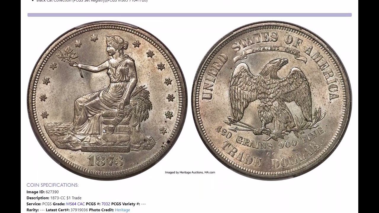 Trade Dollars Expert Shares 1873-CC Secrets