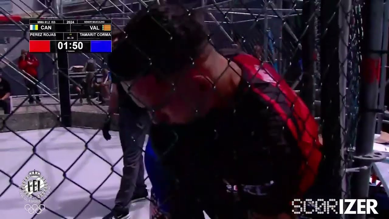 1/8 MMA 61,2 Kg: PEREZ ROJAS, BORJA (CAN) TAMARIT CORMA, ETHAN (VAL)