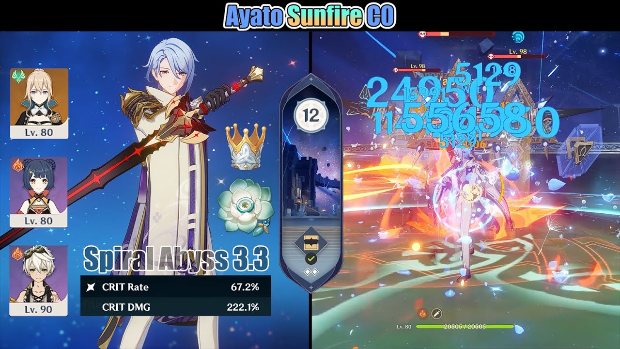 Ayato Sunfire Jean [Sprial Abyss] | Genshin Impact