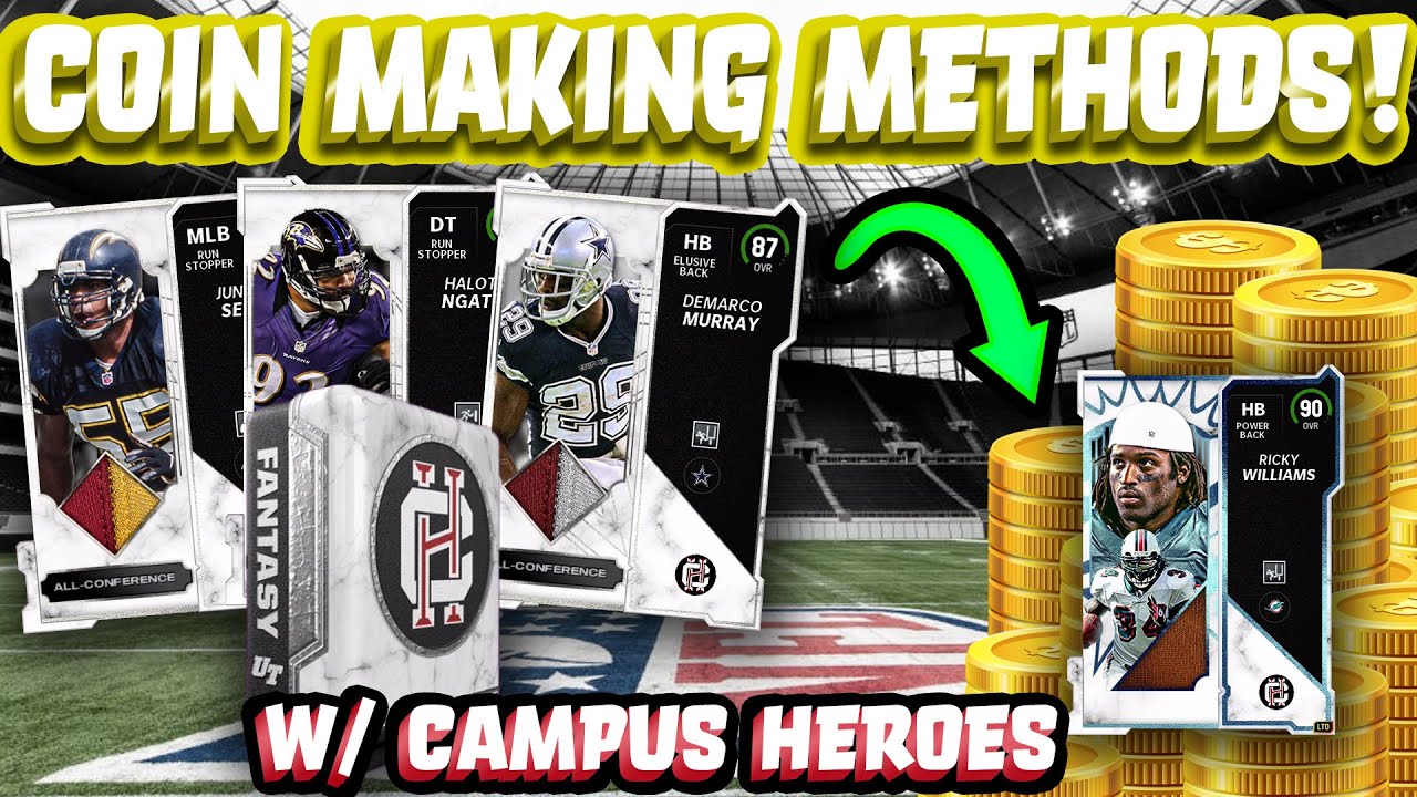 COIN MAKING METHODS in Madden 23 Ultimate Team! | Flipping Campus Heroes for BIG PROFIT!