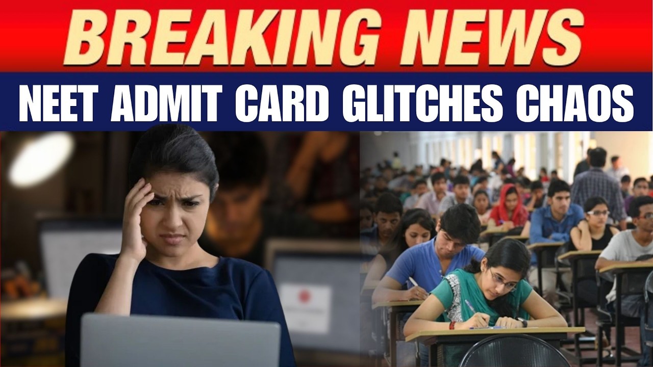 NEET UG 2026 Re-Test Admit Card Glitch | Students Face Technical Issues