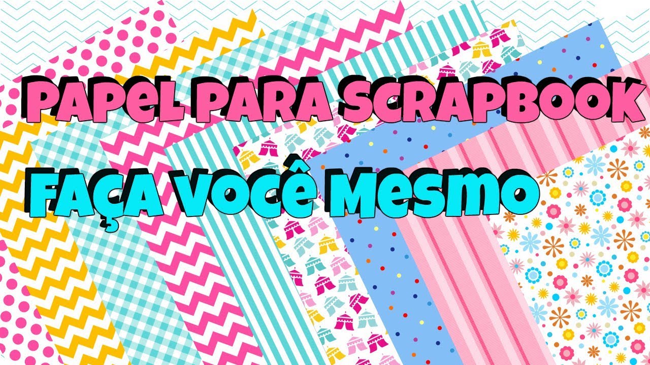 Como Fazer impressão de Scrapbook no papel comum | Viviane Magalhães