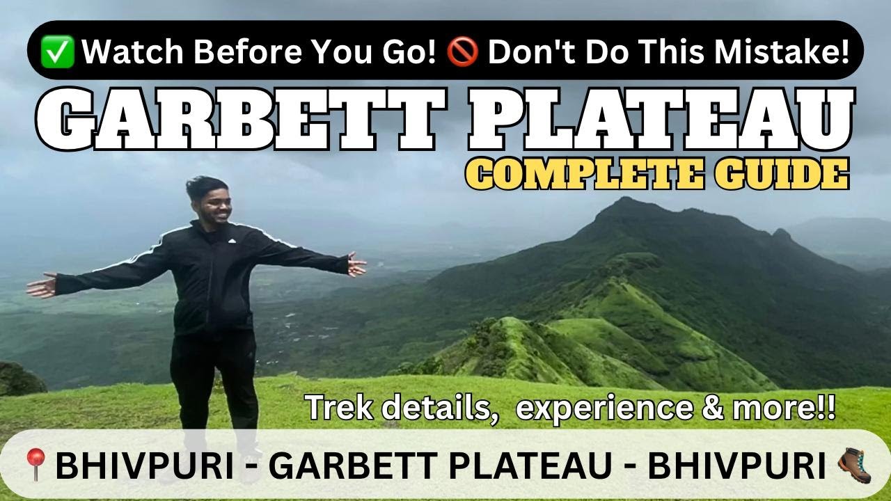 ⛰️Garbett Plateau Trek from Bhivpuri 🚆 Train Travel 🗺️ + Scenic Trekking Routes Guide 🧭 | Vlog 5 🎒