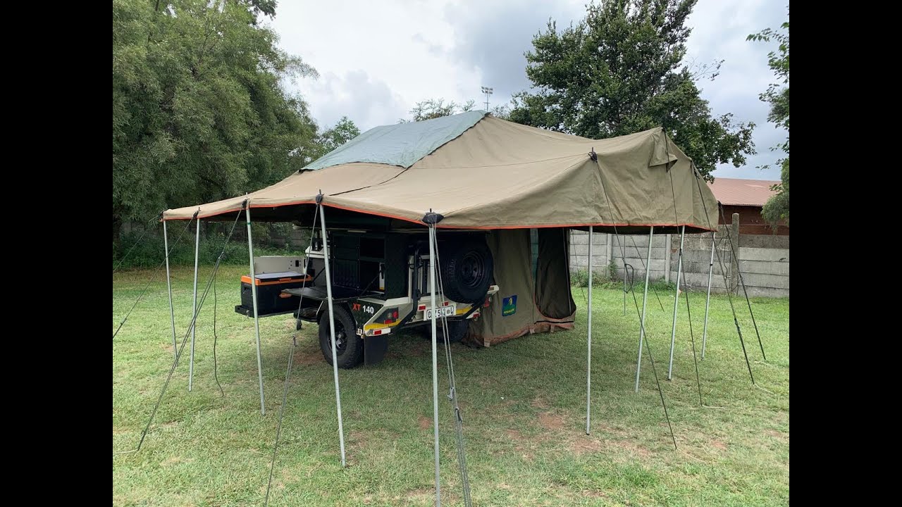 Jurgens XT140 with howling moon trailer tent
