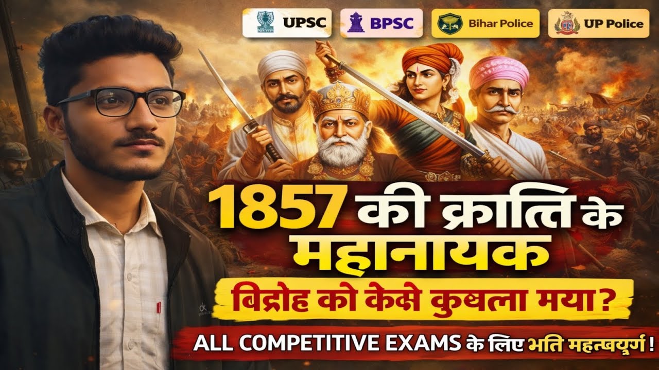 @1857 क्रांति के महान क्रांतिकारी/#all comperetiv exams SSC UPSC BSSC BPSC👮 UP police बिहार पुलिस 
