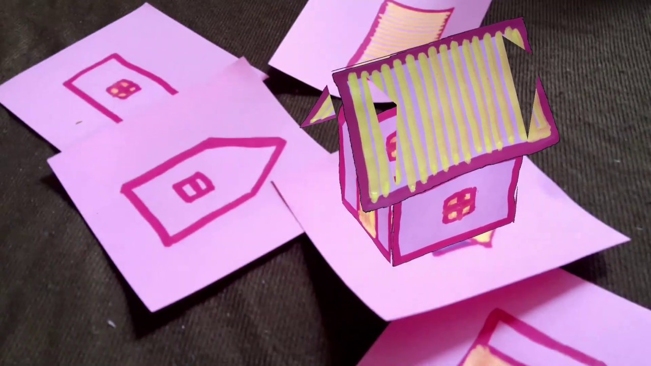 Artivive tutorial: Post-it House