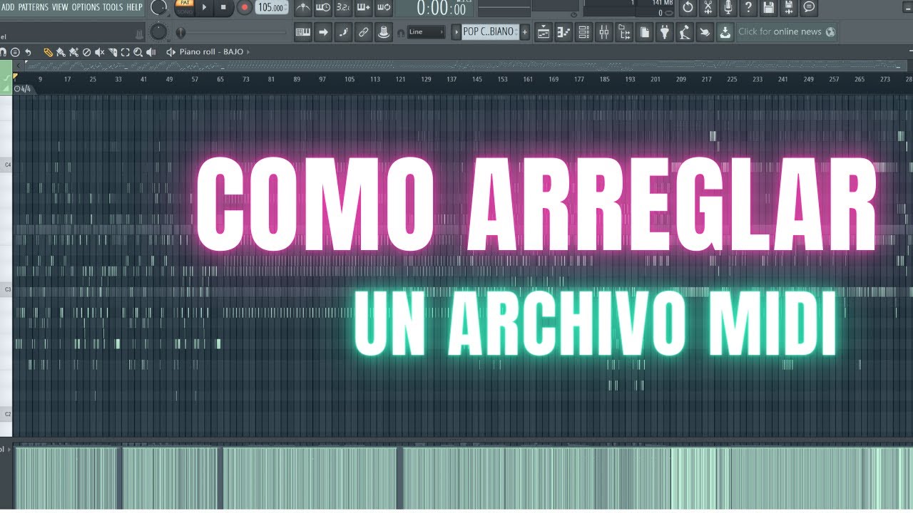 COMO ARREGLAR UN ARCHIVO MIDI