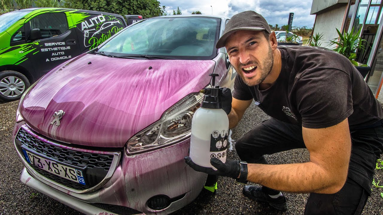 DÉCONTAMINATION ULTRA SANGLANTE DE CETTE 208 😱😨 !! Du JAMAIS VU en detailing 🤯