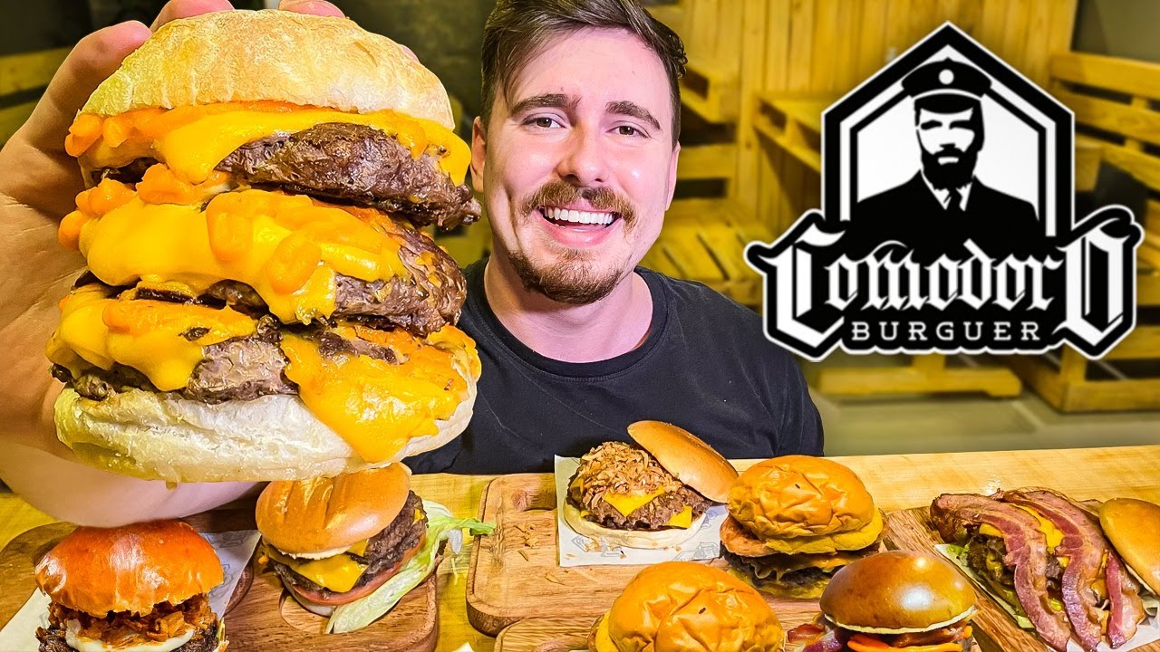 Famosa hamburgueria de Curitiba - Pedi o Cardapio Inteiro da primeira Comodoro em SP 🍔