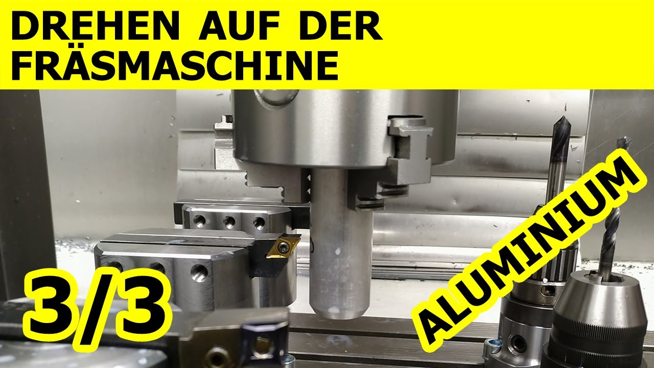 Aluminium drehen auf der Fräsmaschine (3/3): Deckel FP5NC, Dialog4