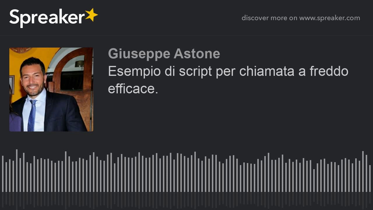 Esempio di script per chiamata a freddo efficace.
