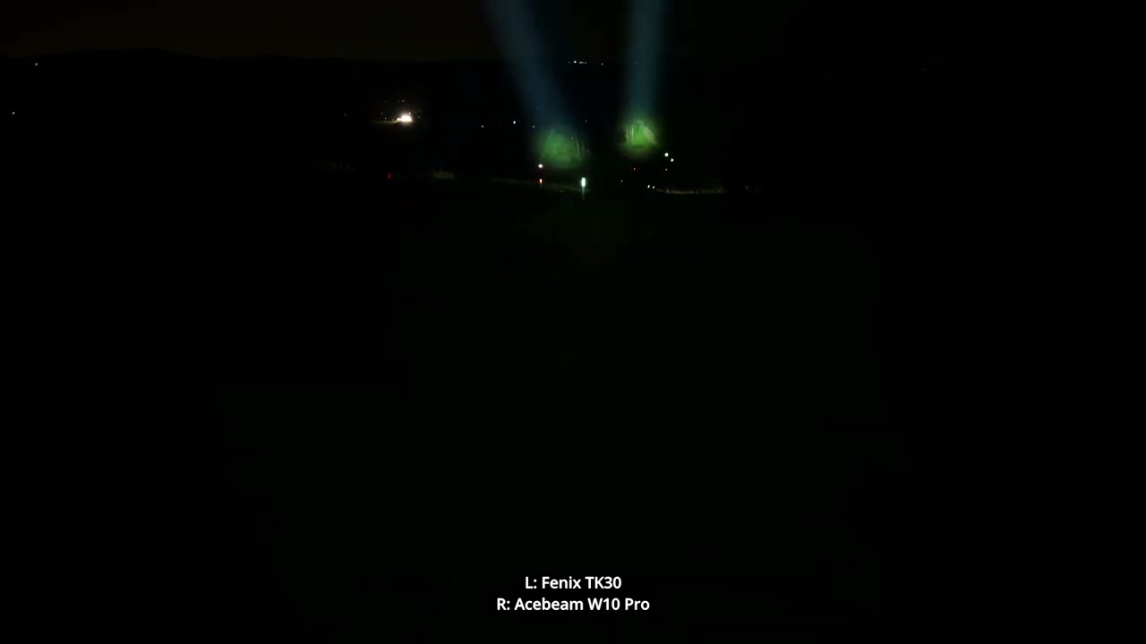 Тестирование дальнего действия луча: Acebeam W10 Pro