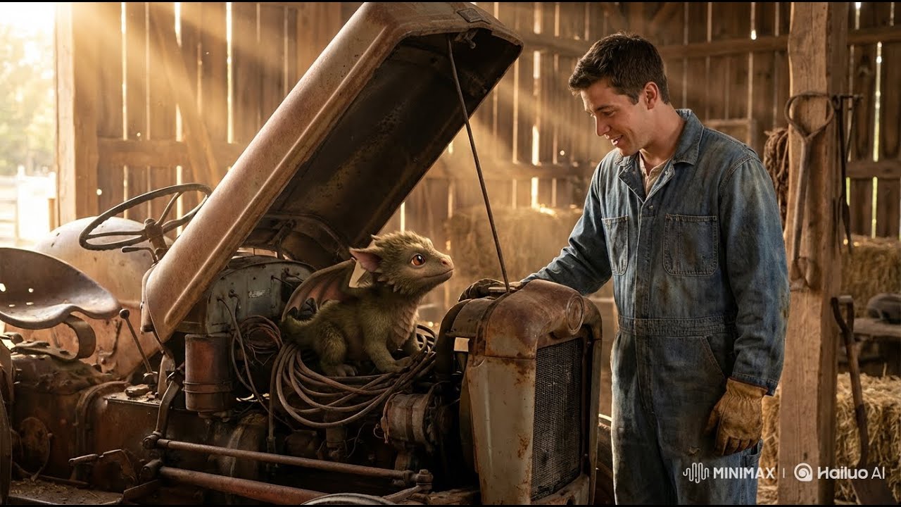 A Young Farmer Began Fixing His Grandfather’s Old Tractor — What He Found Inside Was Shocking & Cute