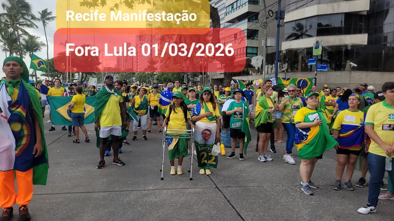 Manifestação Fora Lula Fora Moraes em Recife 
