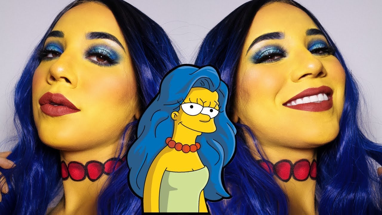 MARGE SIMPSON SE CONVIRTIO EN BEAUTY VLOGGER -Tutorial Halloween