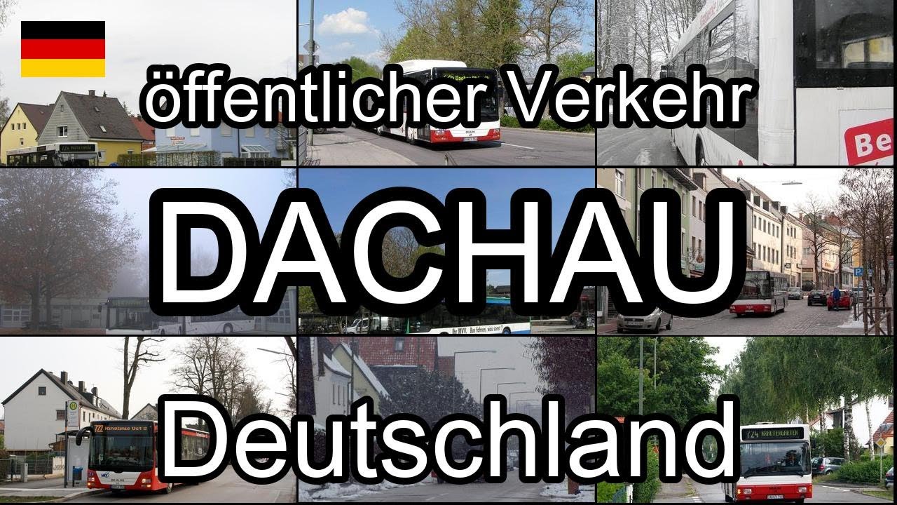 Dachau, Deutschland. öffentlicher Verkehr