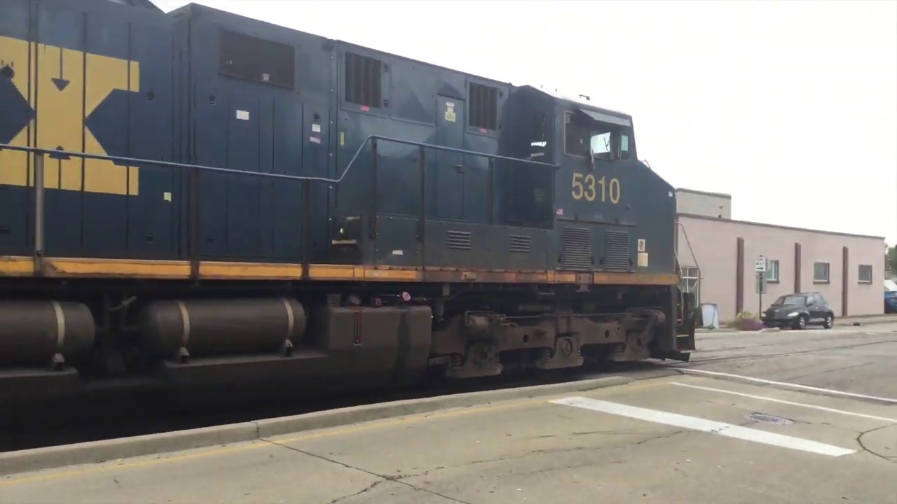 CSX Eastbound Manifest, passes Lawrenceburg Indiana.