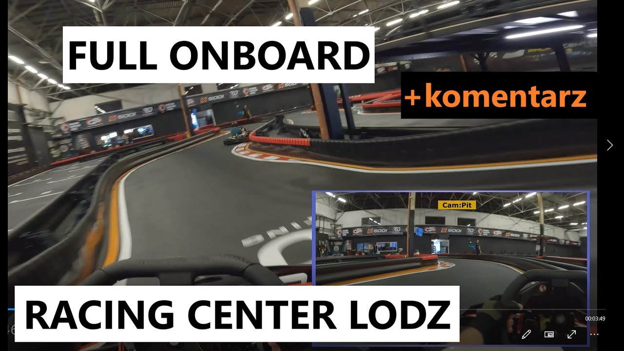 Full onboard Racing Center Łódź Testy nowego toru kartningowego