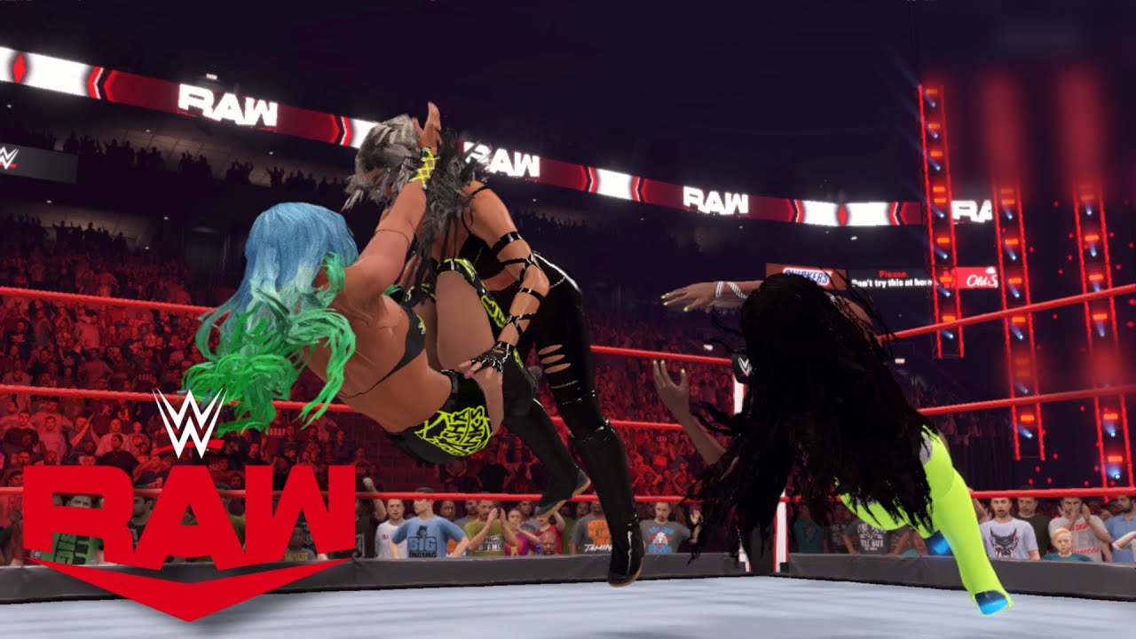 WWE 2K22 SASHA BANKS & NAOMI VS LIV MORGAN & RHEA RIPLEY FOR THE TAG TEAM WOMENS CHAMPIONSHIP| RAW
